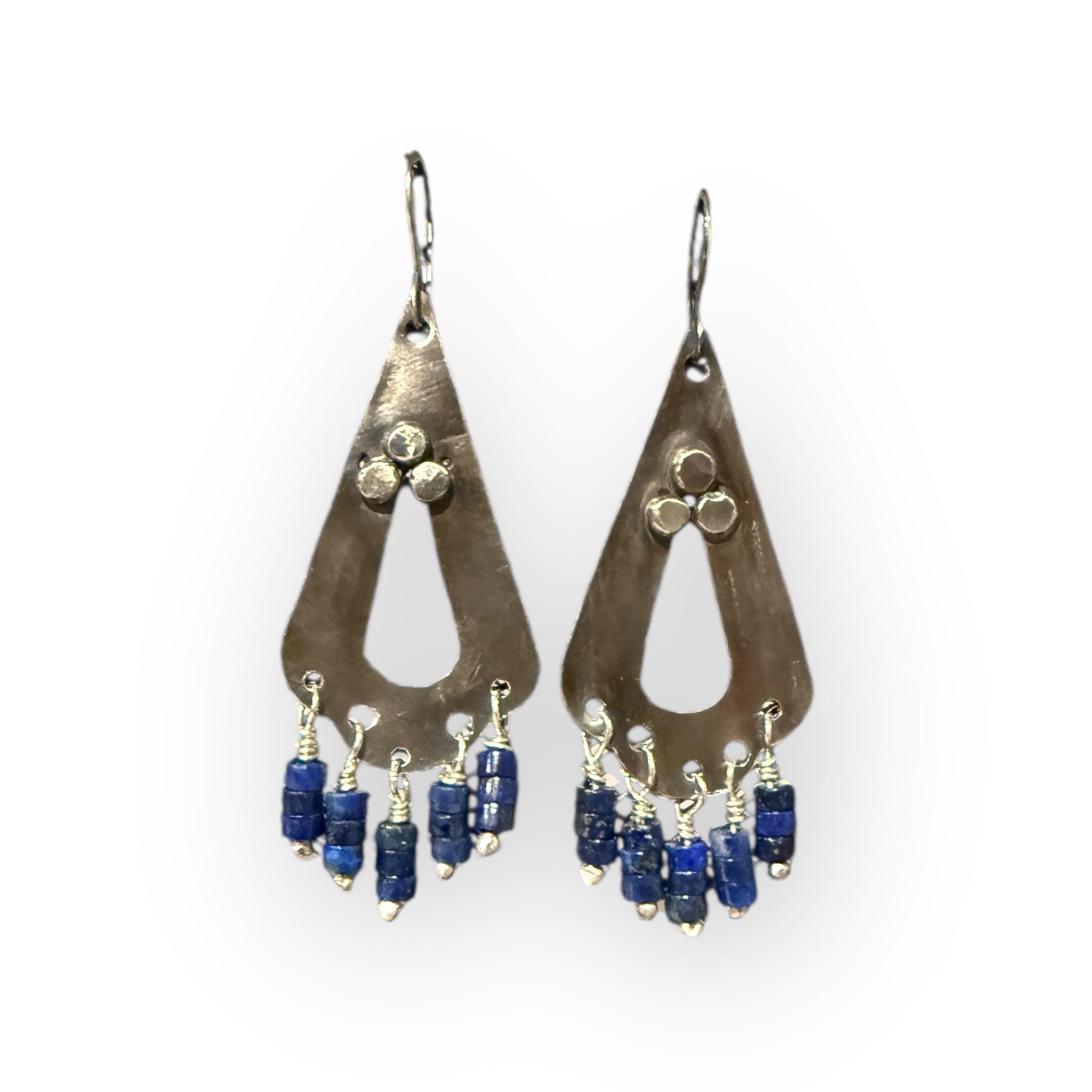 Sky Echo Lapis Drop Earrings